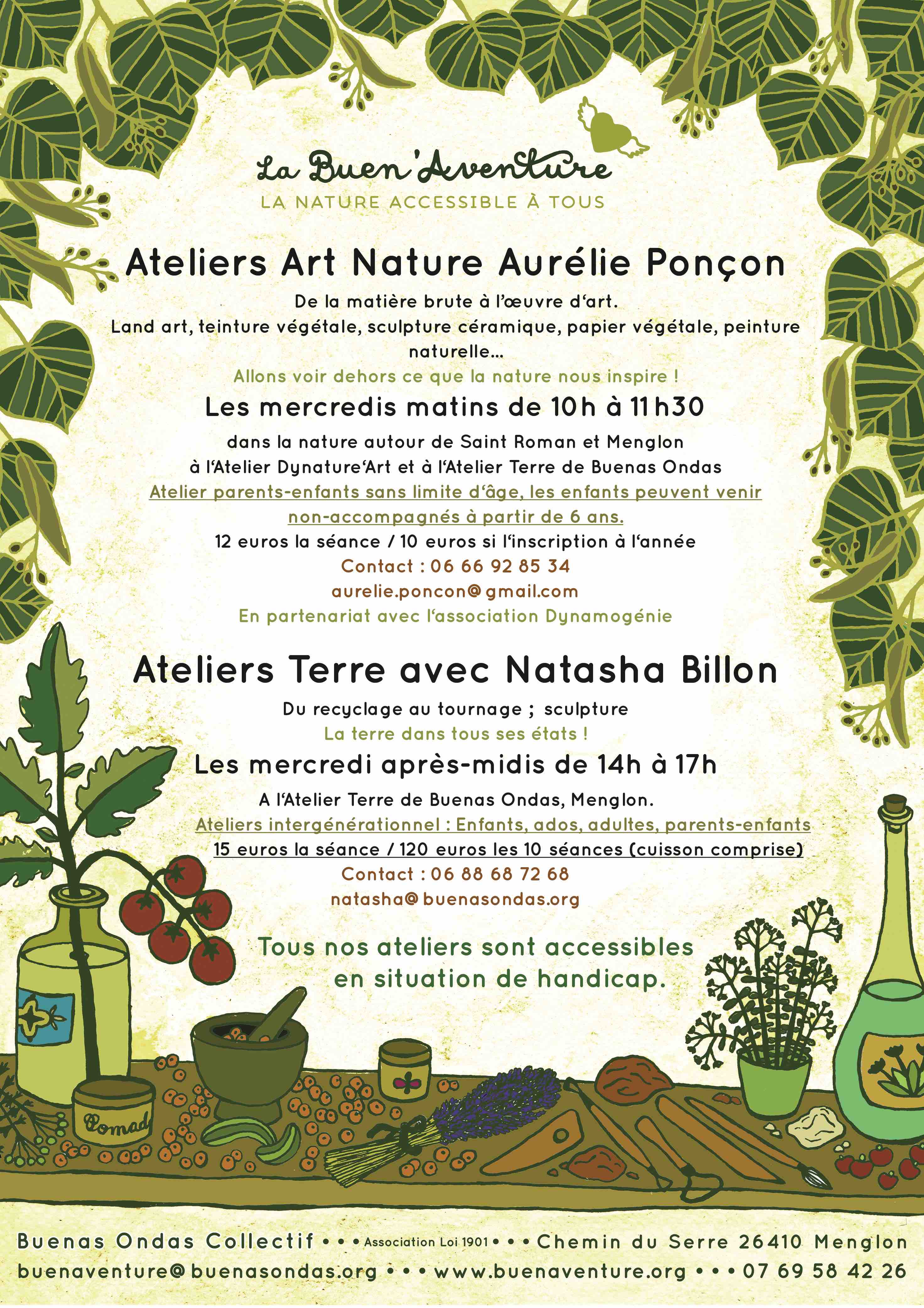 ++Buen'Aventure 2018 Affiche ATELIERS A4 avec texte petit